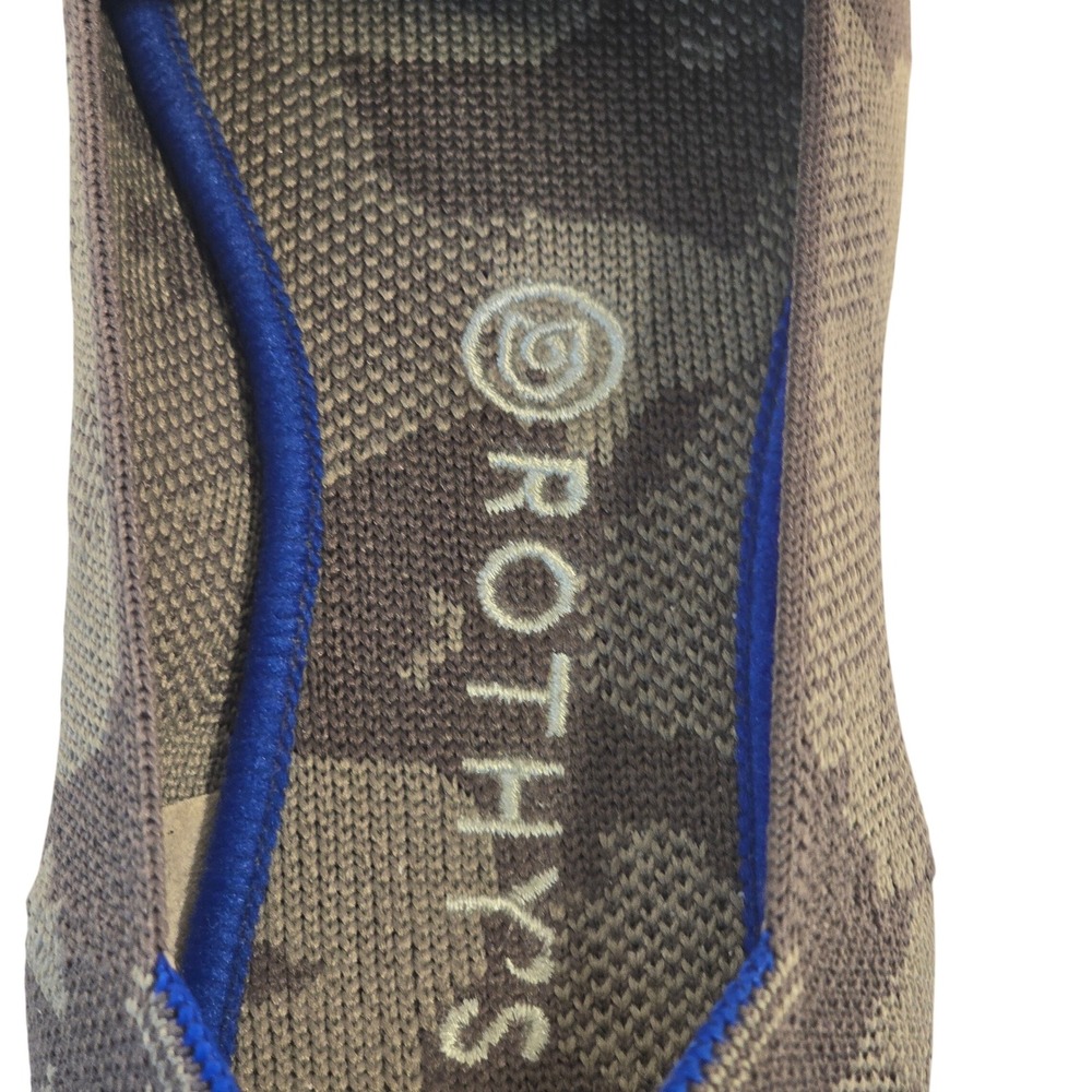 NEW Rothys The Loafer MINK Grey Camo Knit Flat Shoes Womens 9 Soft Slip On - Picture 10 of 13